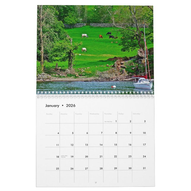 Calendrier anglais du nord 2013 de campagne (Jan 2026)