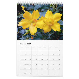Calendrier Angleterre florale