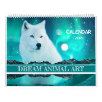 Calendrier animal de l'art de rêve imaginaire