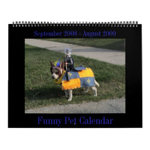 Calendrier animal drôle