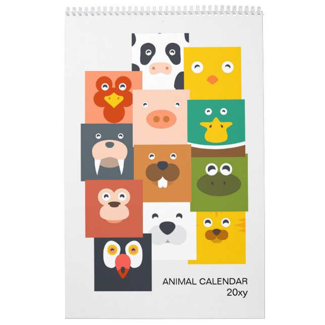 Calendrier animal enfants (Protection)
