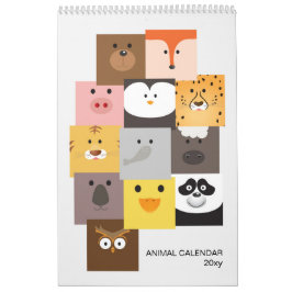 Calendrier animal enfants