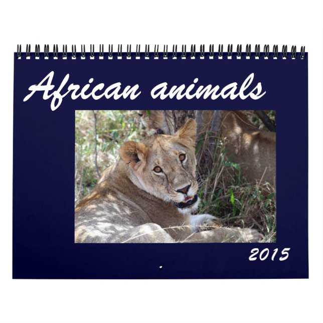 Calendrier animaux africains 2015 (Protection)