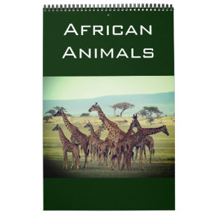 Calendrier animaux africains 2026
