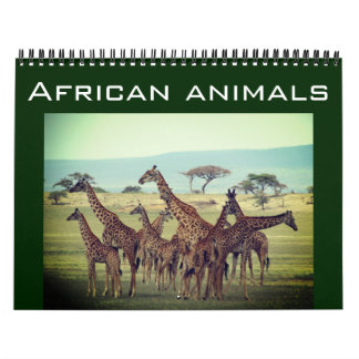 Calendrier animaux africains 2027