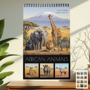 Calendrier Animaux Africains 2027 / Faune Africain