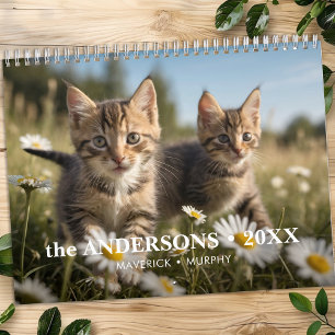 Calendrier Animaux de compagnie Chat Photos personnalisées Mo
