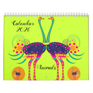 Calendrier animaux décorés