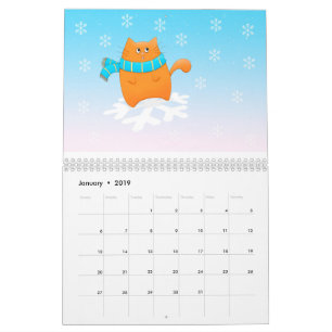 Calendrier Année de chat de gentillesse
