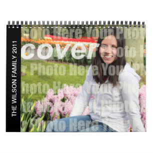 Calendrier Année en photo de famille faite sur commande