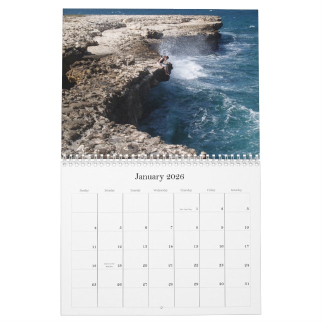 Calendrier Antigua-Barbuda (Jan 2026)