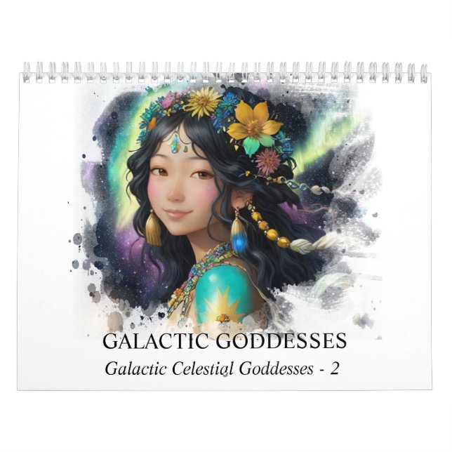 Calendrier *~* AP58 Galactique Femmes Imaginaire Planètes cos (Protection)