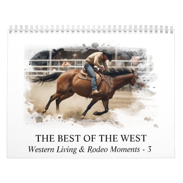 Calendrier *~* AP59 Wild West Cowboy Horse Rodeo 3 (Protection)