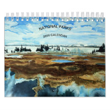 CALENDRIER AQUARELLES PARCS NATIONAUX 2026
