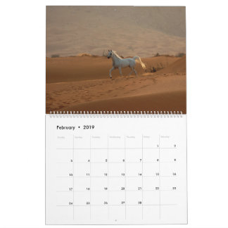 Calendrier Arabe 2019 de cheval