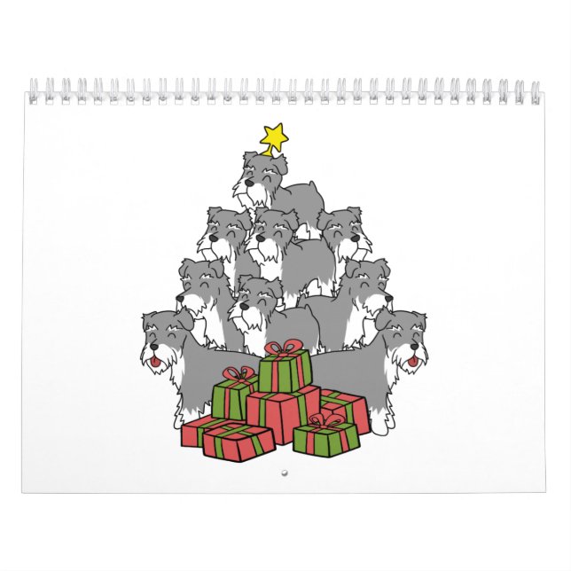 Calendrier Arbre de Noël Schnauzer (Protection)