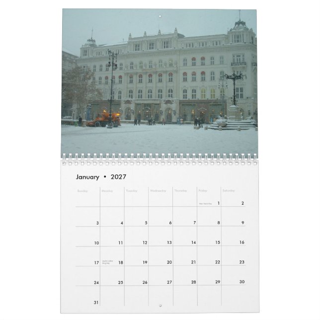 Calendrier architectural de Budapest - 2013 (Jan 2027)