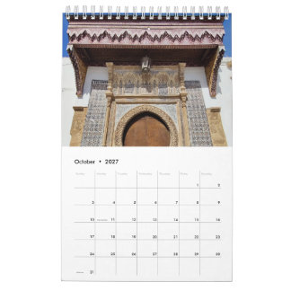 Calendrier Architecture marocaine