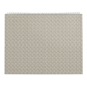 Calendrier arrière - plan beige avec motif de petits carrés