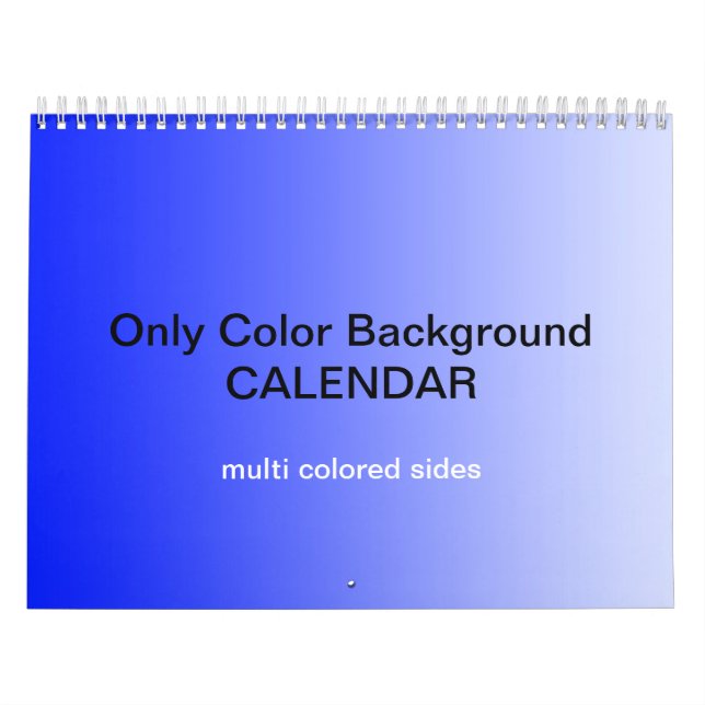 Calendrier Arrière - plan couleur uniquement - mul (Protection)