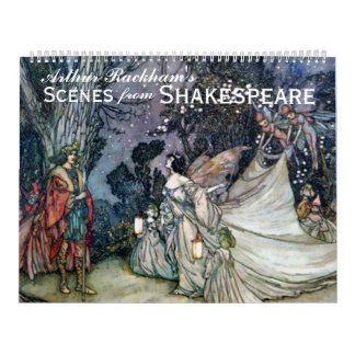 Calendrier Art de cru de Shakespeare d'Arthur Rackham