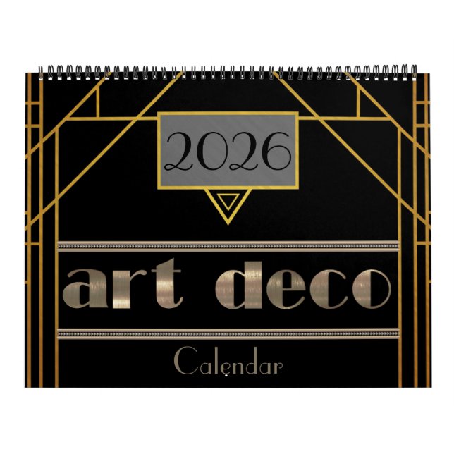 Calendrier Art Déco 2024 (Protection)