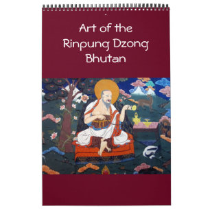 Calendrier art du paro dzong bhoutan