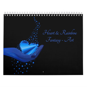 Calendrier Art Imaginaire coeur et arc-en-ciel
