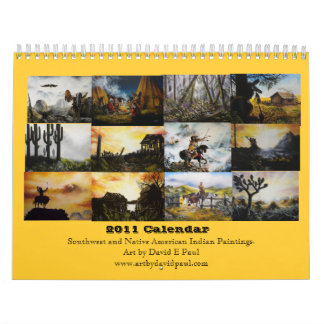 Calendrier Art indien du sud-ouest et de l'amérindienne en 20