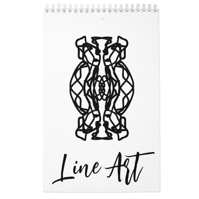 Calendrier art line calendar (Protection)