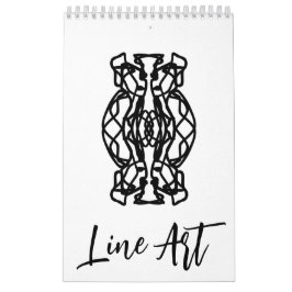 Calendrier art line calendar