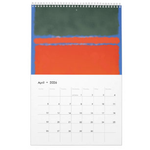 Calendrier Art Mark Rothko dans le style numérique