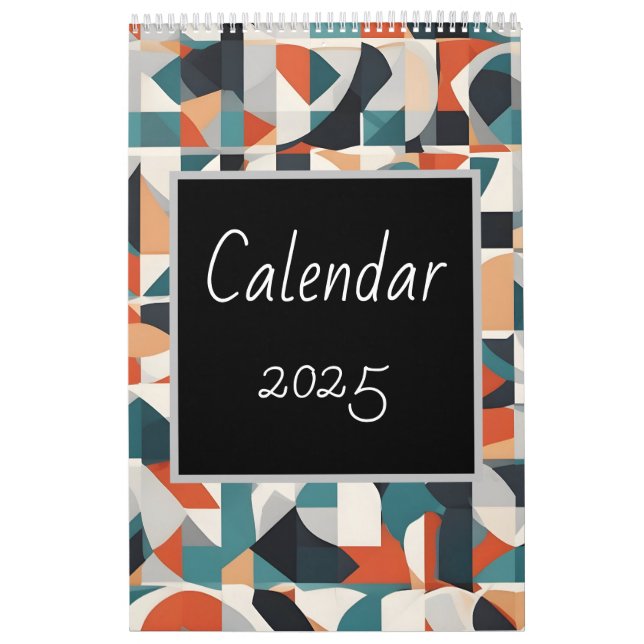 Calendrier Art minimaliste Abstrait (Protection)