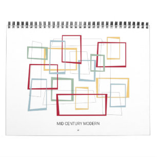 Calendrier Art moderne du milieu du siècle