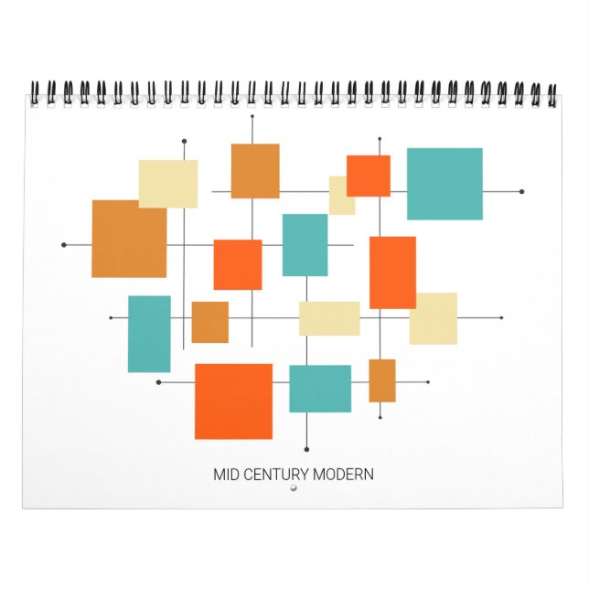 Calendrier Art moderne du milieu du siècle (Protection)