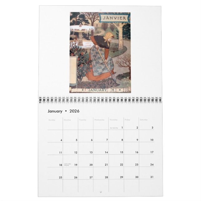 Calendrier Art nouveau 2015 : Un compagnon de jard (Jan 2026)