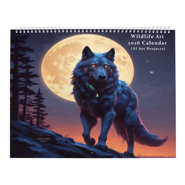 Calendrier Art numérique faune et flore avec l'IA (Protection)