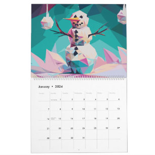 Calendrier Art polygonal
