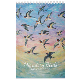 Calendrier Art sur les oiseaux migrateurs