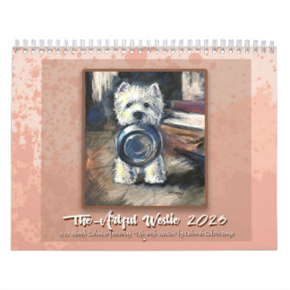 Calendrier Artful Westie calendar by Deborah Borgo