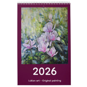 Calendrier artistique 2026 par Lukian - Une année 
