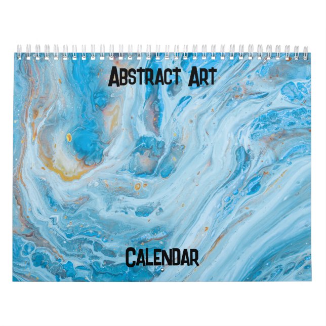 Calendrier artistique Abstrait original (Protection)