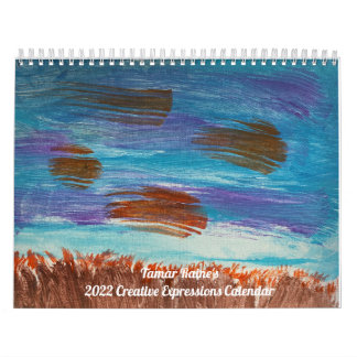 Calendrier artistique avec de nombreuses peintures