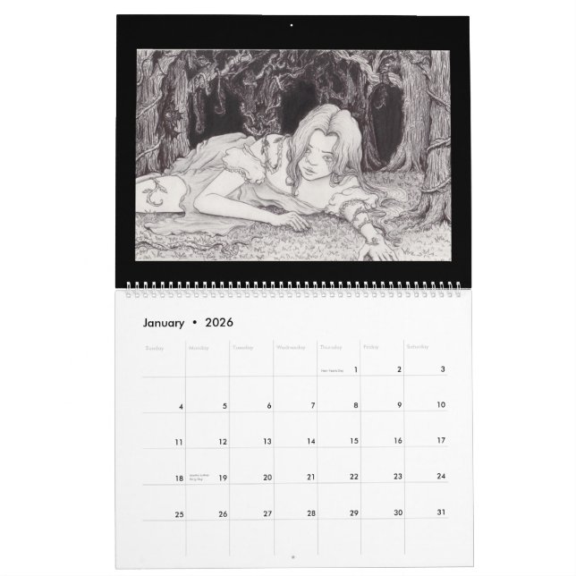 Calendrier artistique du lycée Pinole Valley 2020 (Jan 2026)