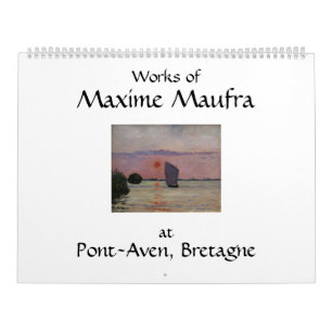 Calendrier artistique impressionniste de Maxime Ma