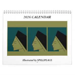 Calendrier artistique original Spillpeace 2026