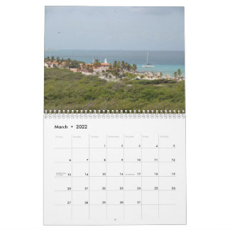 Calendrier Aruba 2022