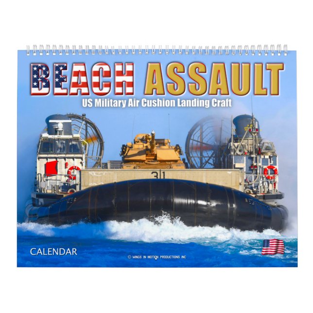 Calendrier ASSAUT SUR LA PLAGE - Bateau d'atterrissage à cous (Protection)