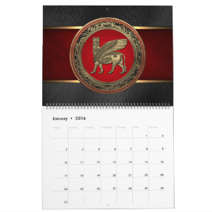 Calendrier Assyrian Winged Bull