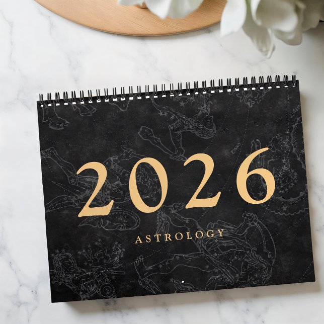 Calendrier Astrologie Signes Zodiac Faux Gold Classic (Créateur téléchargé)